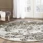 Safavieh Adirondack ADR101A-4R 4" x 4"  Silver/Black Round Rug, , large