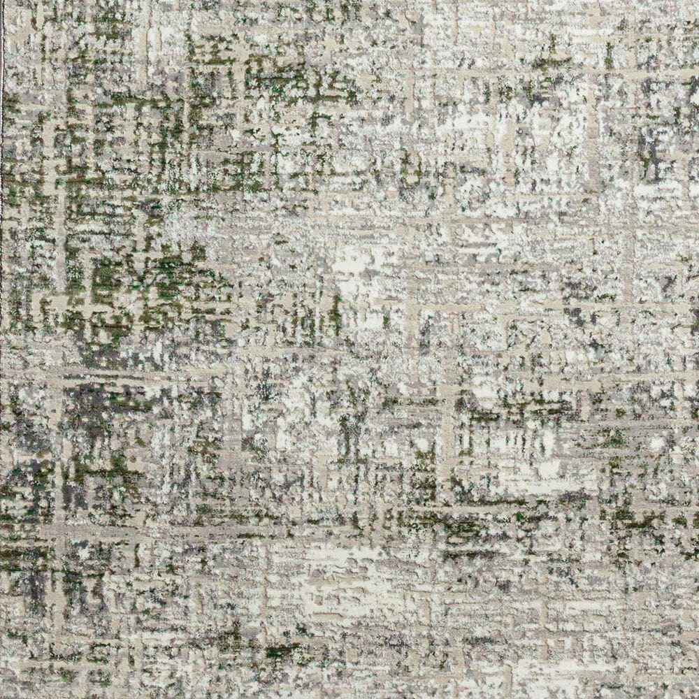 Radici USA Livigno Abstract 3&#39;3&quot; x 4&#39;11&quot; Green Area Rug, , large