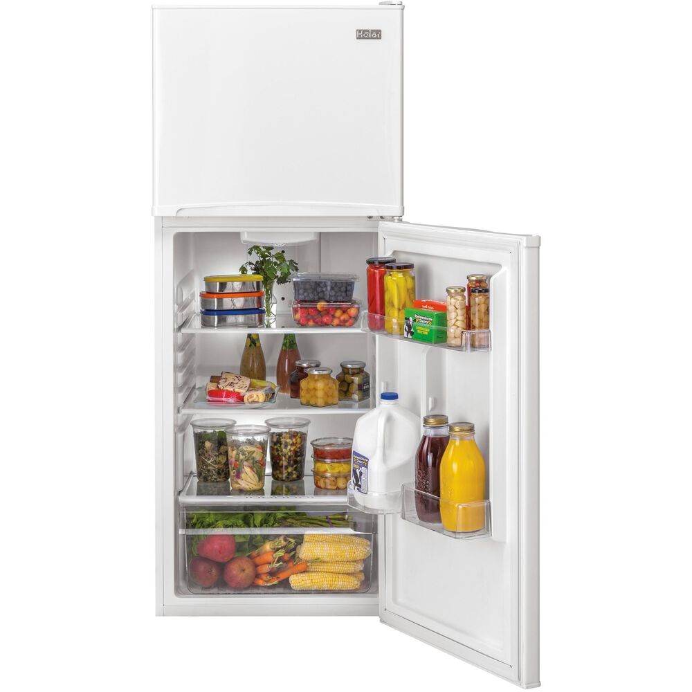 Haier 9.8 Cu. Ft. Top Freezer Refrigerator in White, , large
