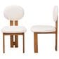 Baxton Studio Kacela Side Chair with Cream Cushion in Walnut Brown (Set of 2), , large