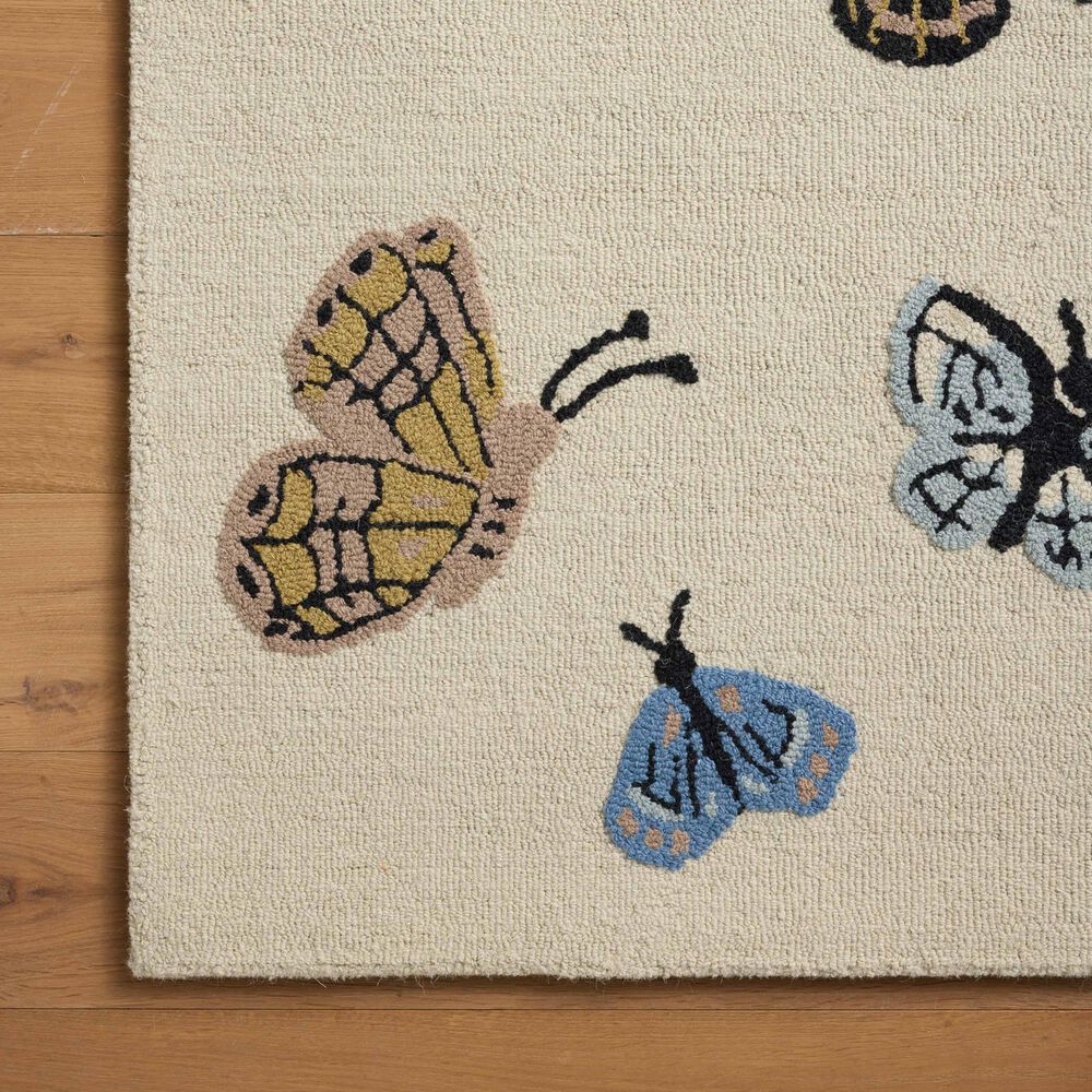 Rifle Paper Co. x Loloi Highgrove Animal Print Cream 3&#39;6&quot; x 5&#39;6&quot; Area Rug, , large