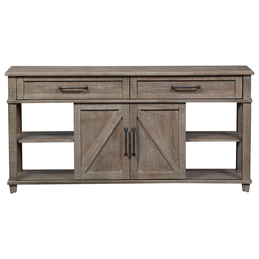 Belle Furnishings Parkland Falls Sofa Table in Weathered Taupe, , large