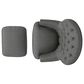 Noble House Tafton Club Chair with Ottoman in Gray, , large
