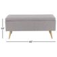 Maple and Jade Modern Storage Bench in Grey, , large