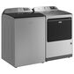 Maytag 5.3 Cu. Ft. Smart Pet Pro Top Load Impeller Washer and 7.4 Cu. Ft. Gas Smart Top Load Dryer Laundry Pair in Classic Silver, , large