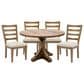 Arista Wood Durango and Canyon 5-Piece Round Dining Set in Hickory, , large