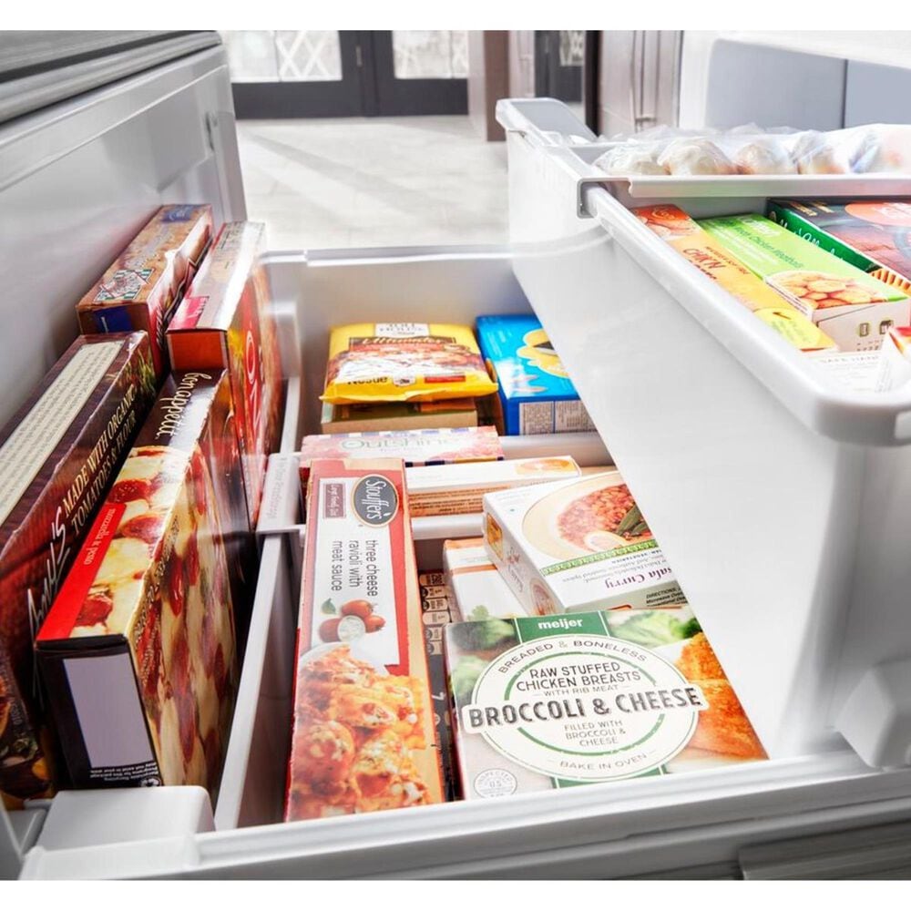 Whirlpool 27 Cu. Ft. 36&quot; Wide French Door Refrigerator in Fingerprint Resistant Stainless Steel with Dual Icemaker, , large