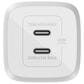 Belkin BoostCharge Pro 45W Dual USB-C GaN Wall Charger in White, , large