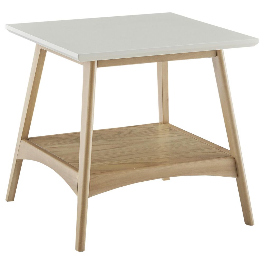 Hampton Park Parker End Table in Off-White and Natural, , large