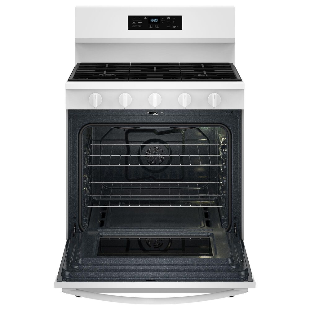Whirlpool 5.0 Cu. Ft. Freestanding Gas Range with Air Cooking Technology in White, , large