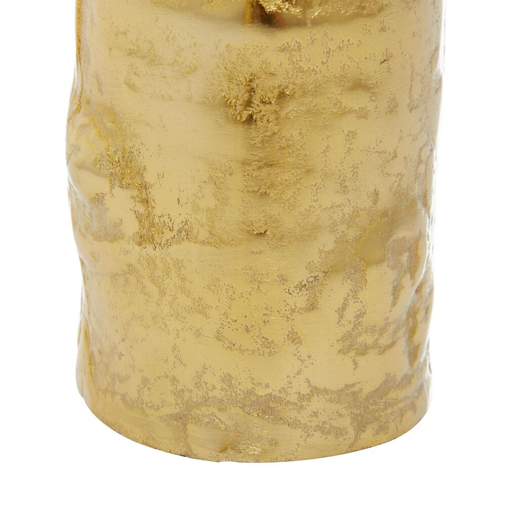 CosmoLiving by Cosmopolitan Bamboo-Shaped Vase in Gold &#40;Set of 2&#41;, , large