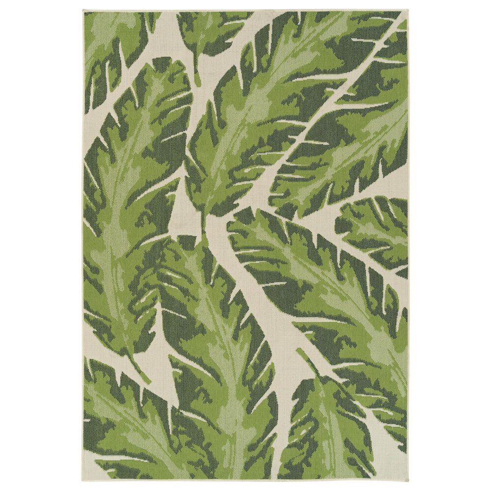Kaleen Rugs Amalie 2"2" x 8" Lime Green, Ivory and Green Indoor/Outdoor Runner, , large