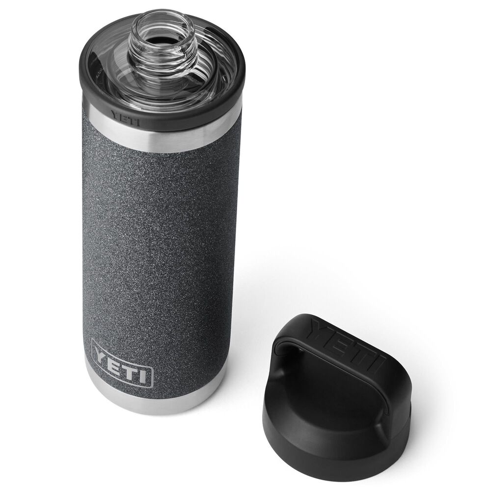 YETI Rambler 18 Oz Bottle with Chug Cap in Black Stone, , large