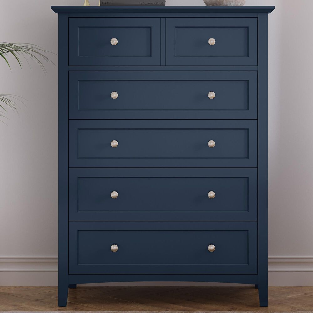 Urban Home Grace 5-Drawer Chest in Blueberry, , large