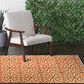 Central Oriental Terrace Tropic Contoy 5" x 7"3" Snow and Tangerine Area Rug, , large