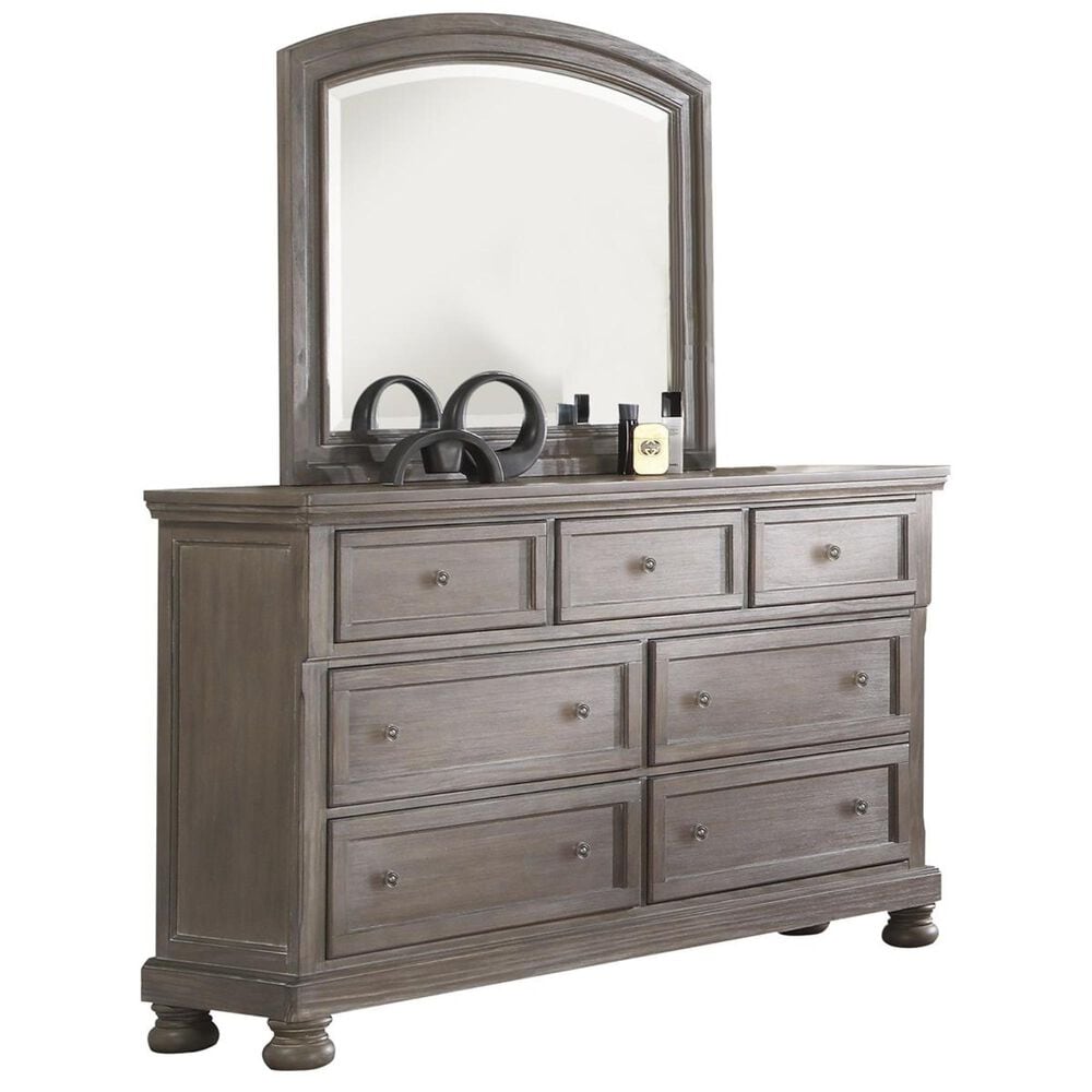 New Heritage Design Allegra Dresser and Mirror in Pewter, , large