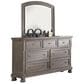 New Heritage Design Allegra Dresser and Mirror in Pewter, , large
