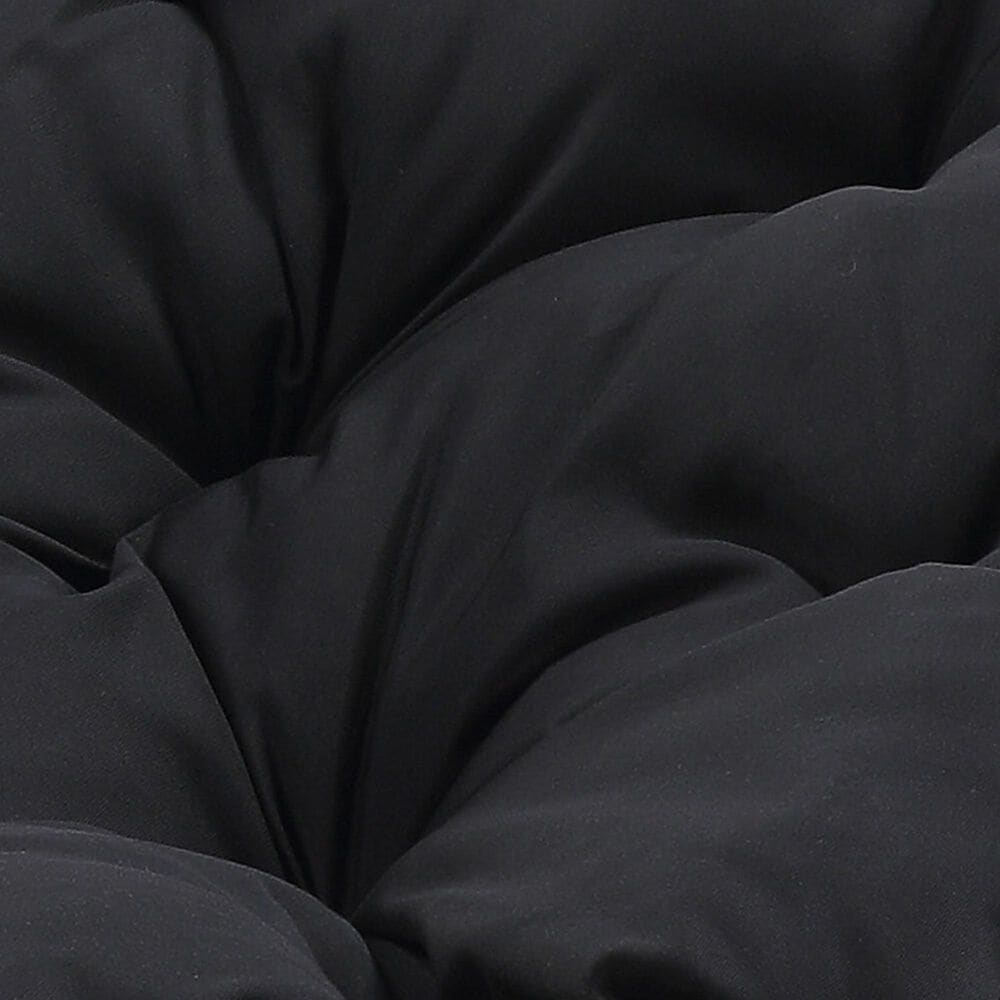 Valor Living Papasan Swivel Chair in Black, , large