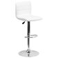 Flash Furniture Adjustable Barstool in White, , large