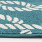 Central Oriental Terrace Tropic Sailors Knot 7"10" x 9"10" Turquoise and Snow Area Rug, , large