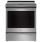 GE Profile 5.3 Cu. Ft. Smart Induction Electric Range and 2.1 Cu. Ft. Over-the-Range Sensor Microwave Oven in Fingerprint Resistant Stainless Steel, , large