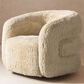 Jennifer Taylor Home Colt Swivel Arm Chair in Cream Beige, , large