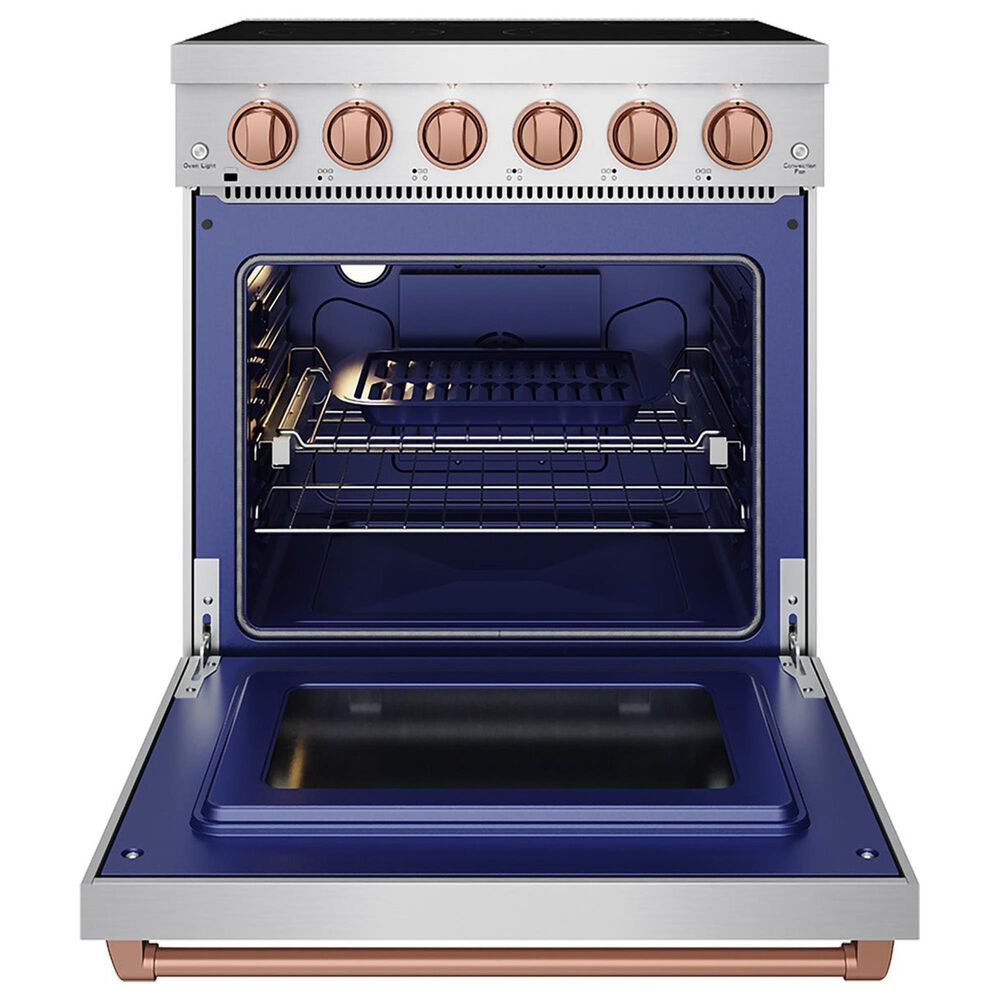 Thor Kitchen Gordon Ramsay 4.6 Cu. Ft. Professional Freestanding Electric Range with Rose Gold Handle Kit in Stainless Steel, , large