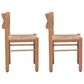 Zuo Modern Iska Outdoor Dining Chair in Natural (Set of 2), , large
