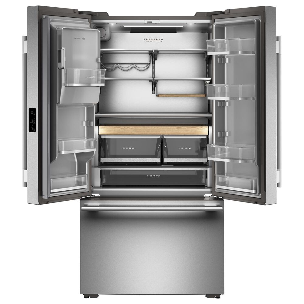 KitchenAid 24 Cu. Ft. Counter-Depth French Door Smart Refrigerator with External Water Dispenser in PrintShield Stainless Steel, , large