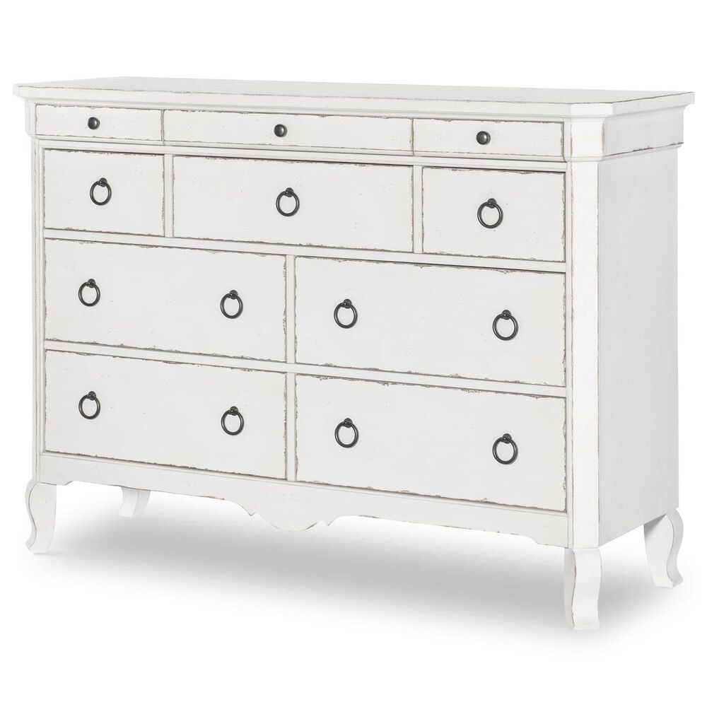 Legacy Classic Vintage Market 10-Drawer Dresser in Picket Fence with AC Outlets and USB Ports, , large