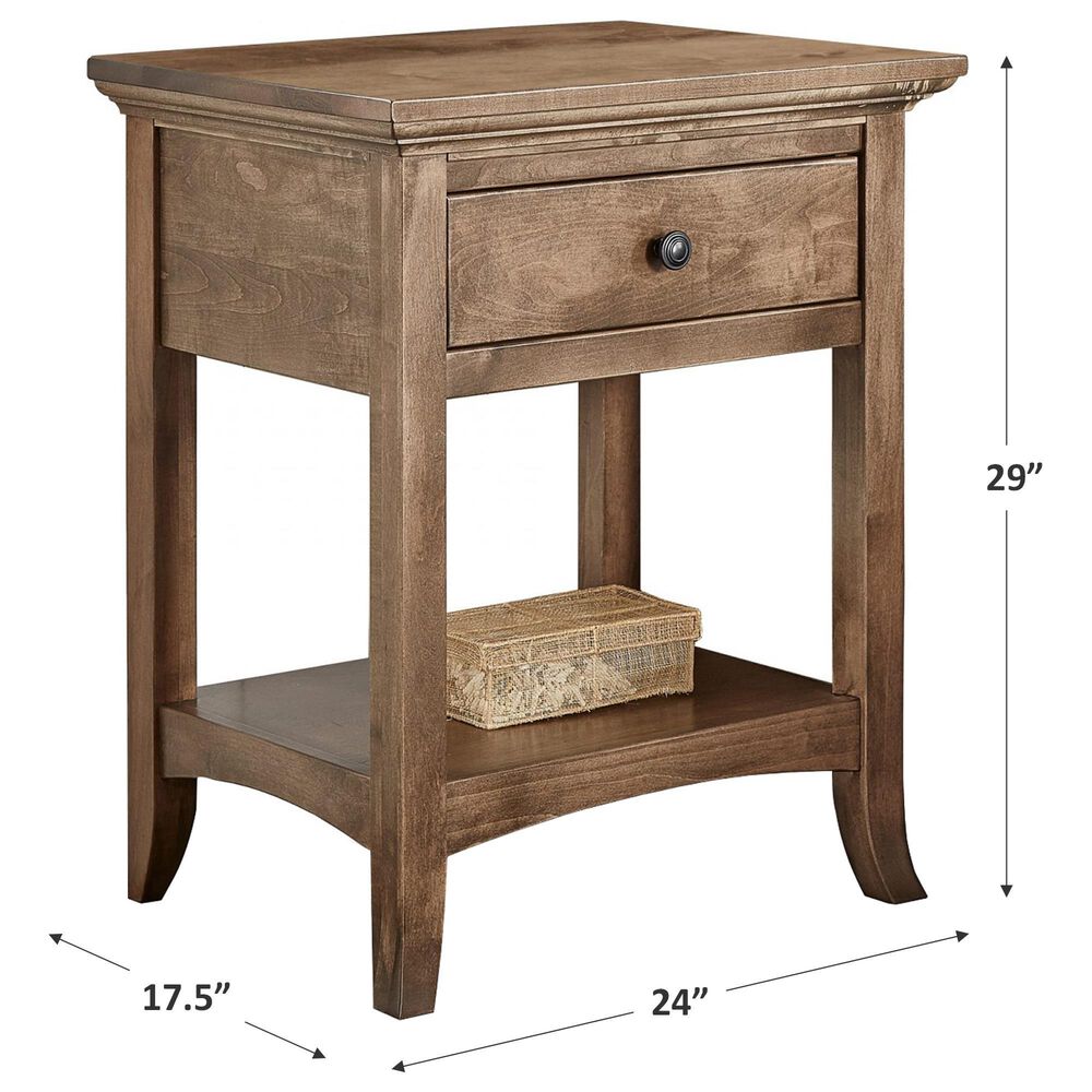 Archbold Furniture Company Provence 1-Drawer Nightstand in Sandstone, , large