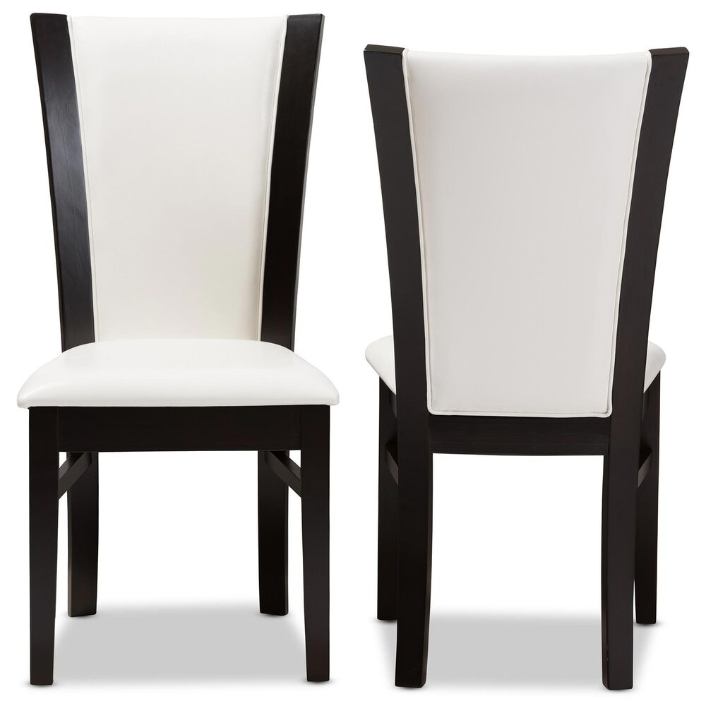 Baxton Studio Adley Side Chair in Dark Brown (Set of 2), , large