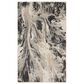 Nourison Elegance 2"2" x 3"9" Charcoal, Beige and Cream Area Rug, , large