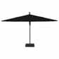 Garden Party Starlux AKZ Plus 13" Octagon Cantilever Umbrella with Base in Black, , large