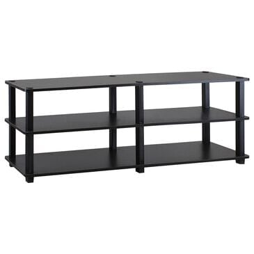 HOMLUX 3-Tier Shoe Rack in Espresso and Black, , large