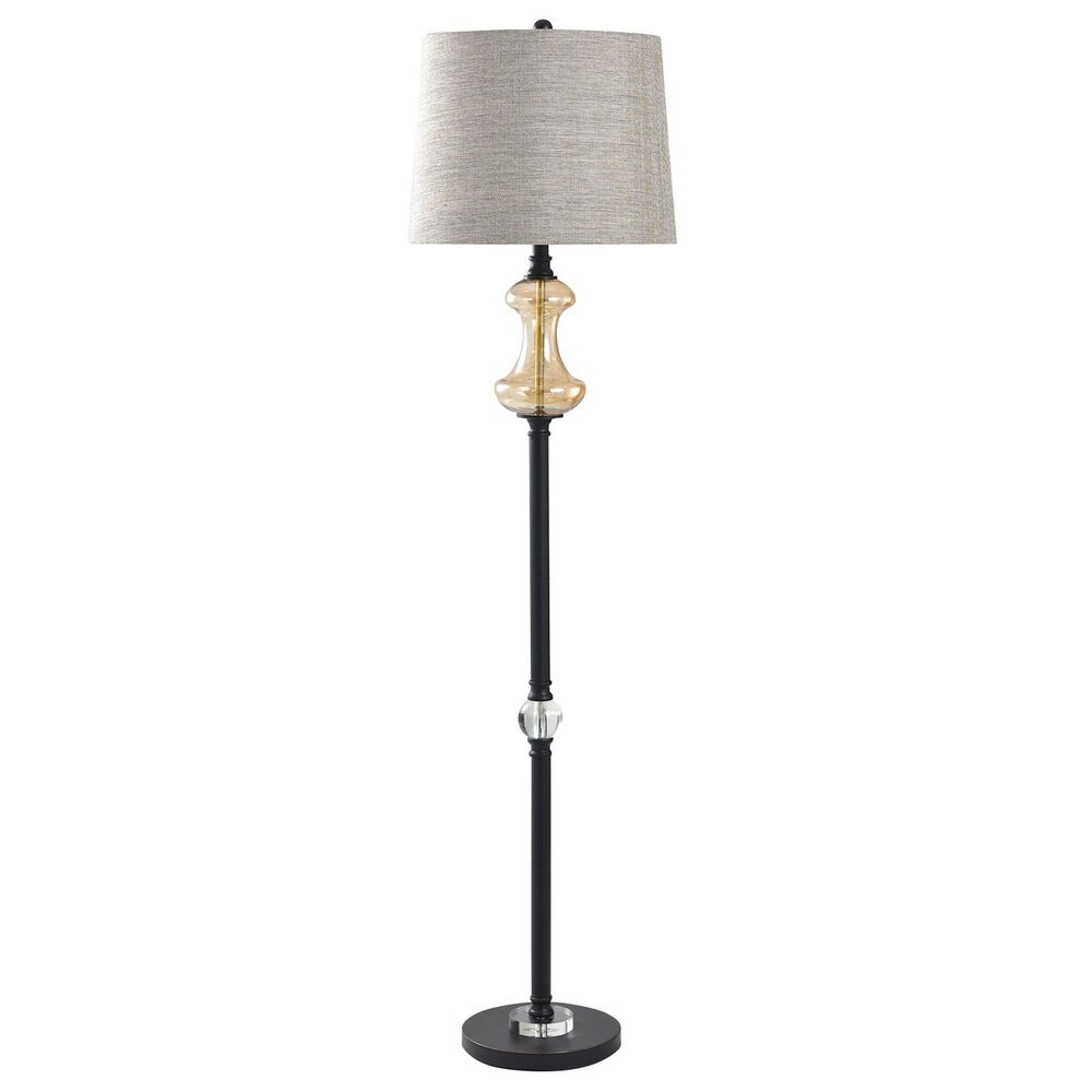 Flair Industries 63" Steel Floor Lamp in Madison Bronze and Elegance, , large