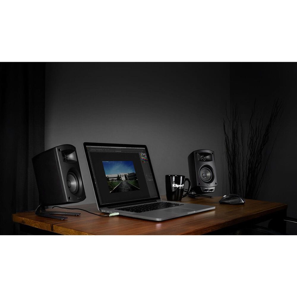 Klipsch ProMedia Lumina Computer Speaker with LED Lighting in Black, , large