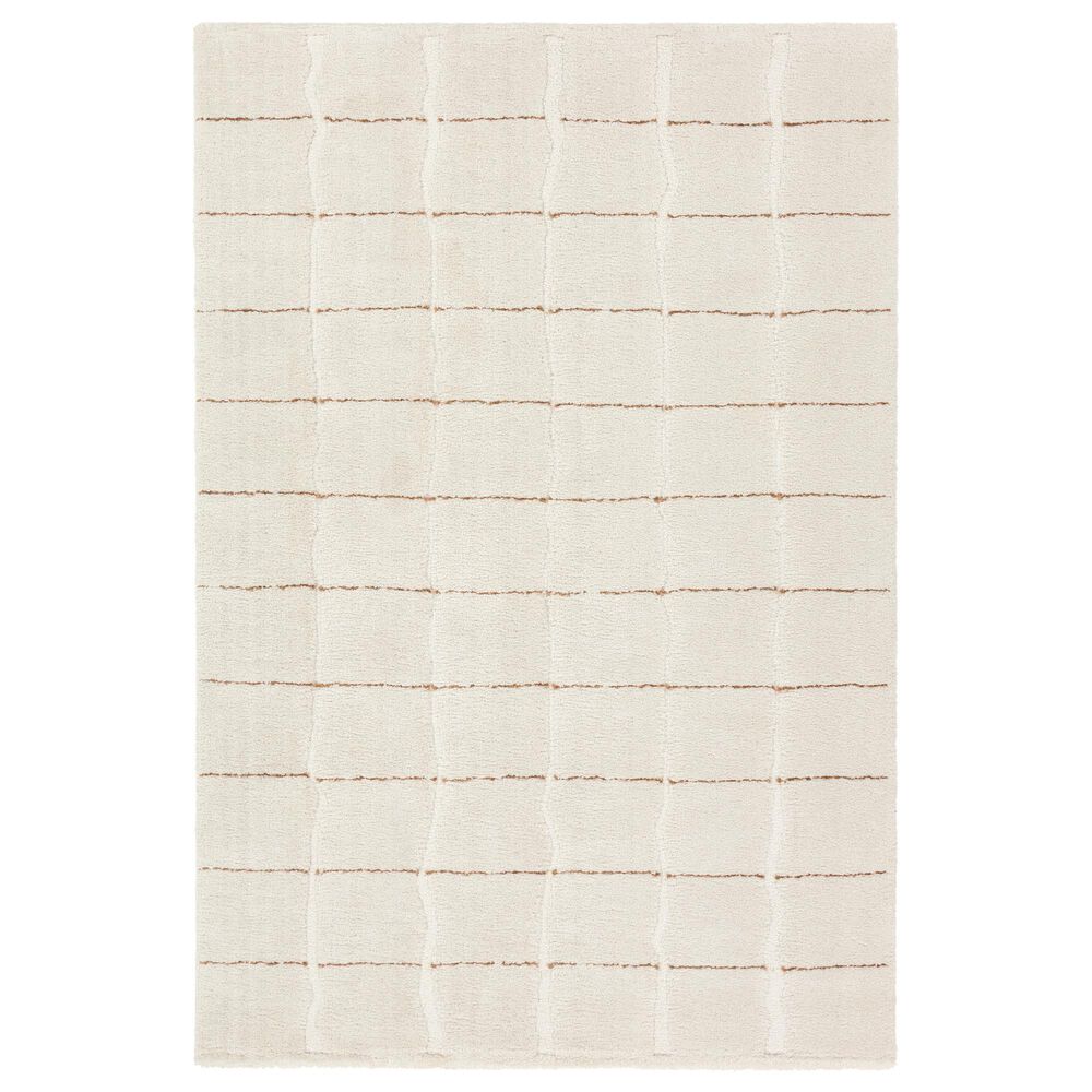 Jaipur Tazeka Kade Ivory 6"6" x 9" Area Rug, , large