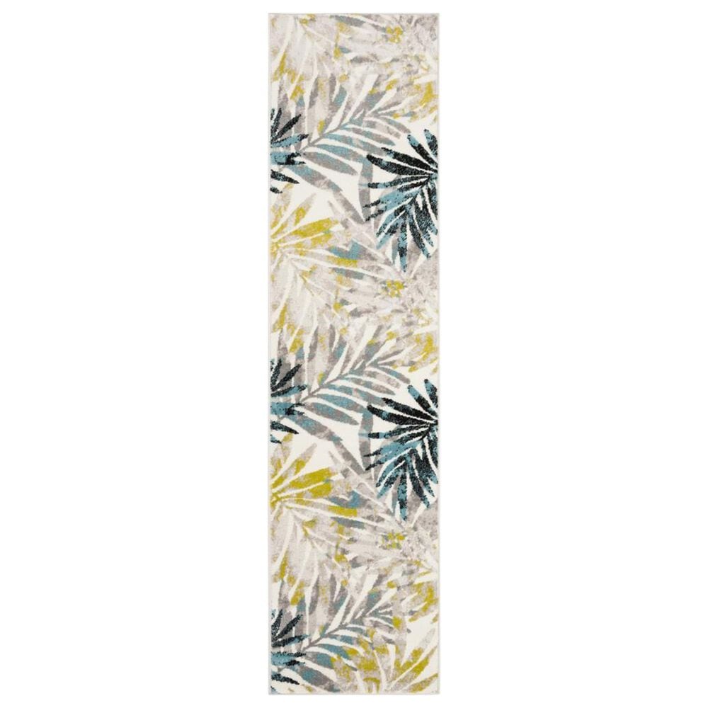 Safavieh Skyler SKY189G 2" x 12" Gray and Green Runner, , large