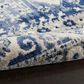 Nourison Cyrus CYR05 2"2" x 7"6" Ivory and Blue Runner, , large