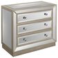 Linon Home Decor 3-Drawer Chest in Silver, , large