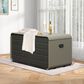 HOMLUX 200-Gallon Outdoor Storage Deck Box in Gray, , large