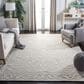 Safavieh Micro-Loop MLP507F 10" x 14" Light Grey and Ivory Area Rug, , large
