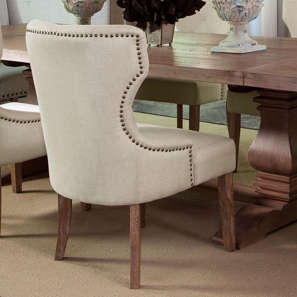 Donny Osmond Home Florence Tufted Back Side Chair in Beige, , large