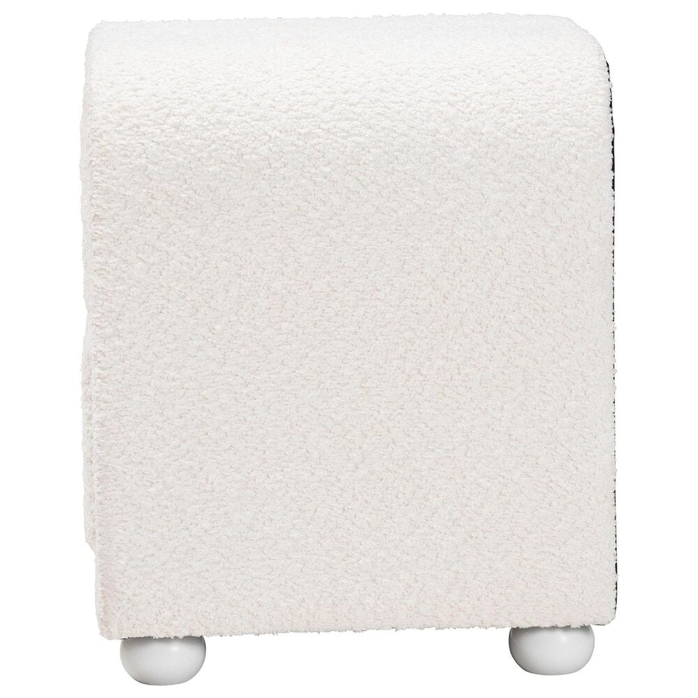 Baxton Studio Bonilla 2-Drawer Nightstand in White, , large