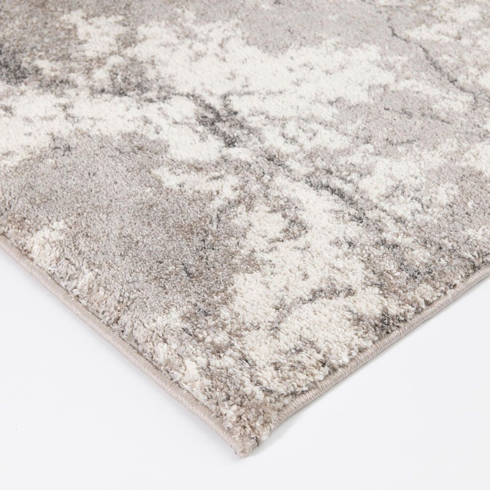 Central Oriental Structures Marquana Buff and Metal 5' x 7'6" Area Rug, , large