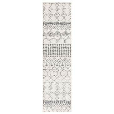 Safavieh Tulum  2" x 9" Ivory and Grey Runner, , large