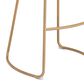 Zuo Modern Bree Barstool in White and Gold (Set of 2), , large