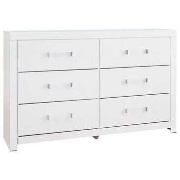 Ashley Maeling 6-Drawer Dresser in Matte White, , large