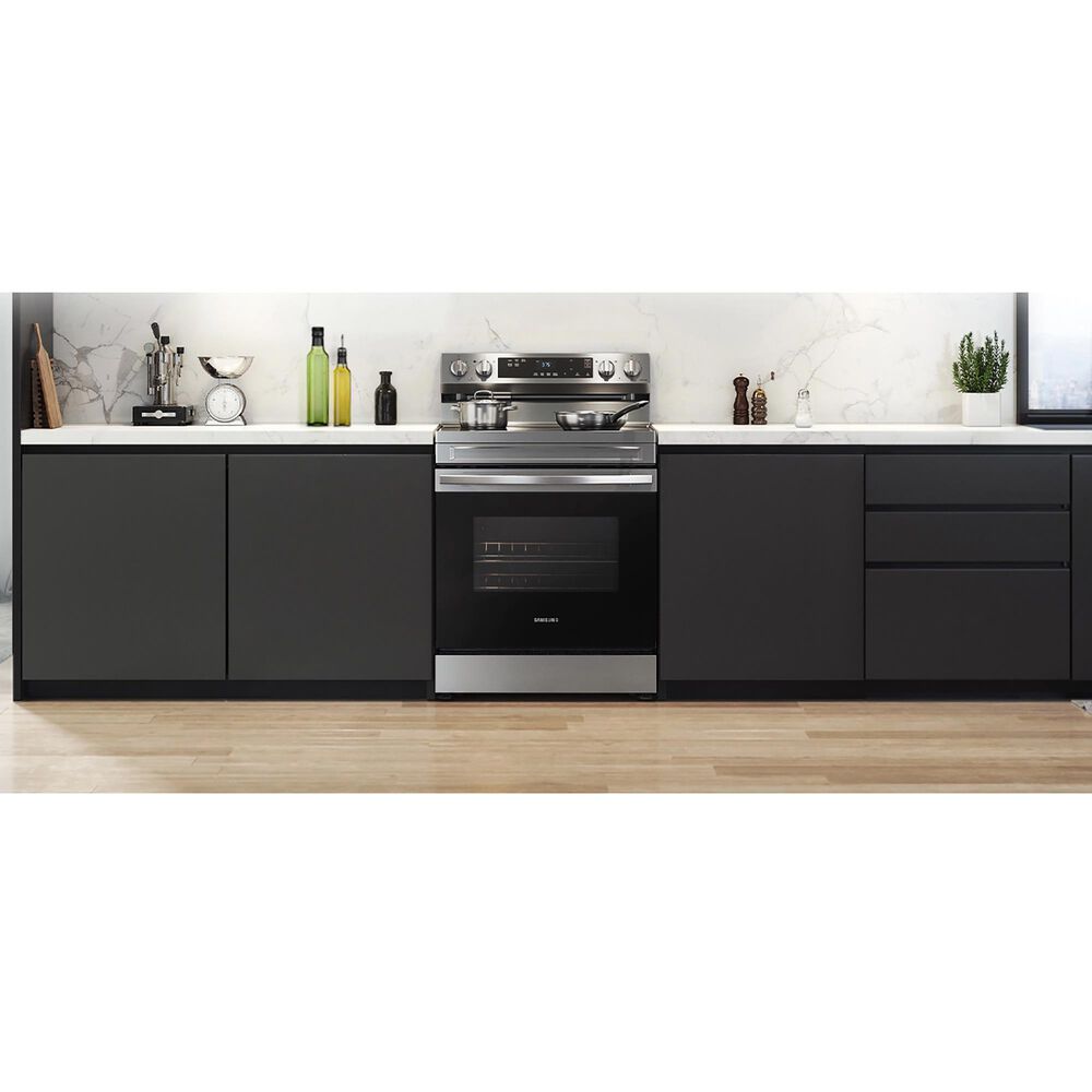 Samsung 6.3 Cu. Ft. Freestanding Electric Range with 4 Burners in Stainless Steel, , large